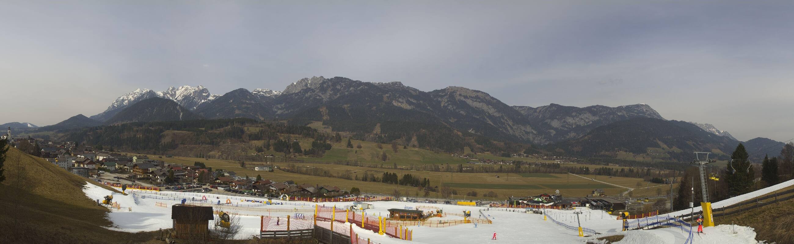 Archiv Foto Webcam Hauser Kaibling - Talstation 8er Gondelbahn