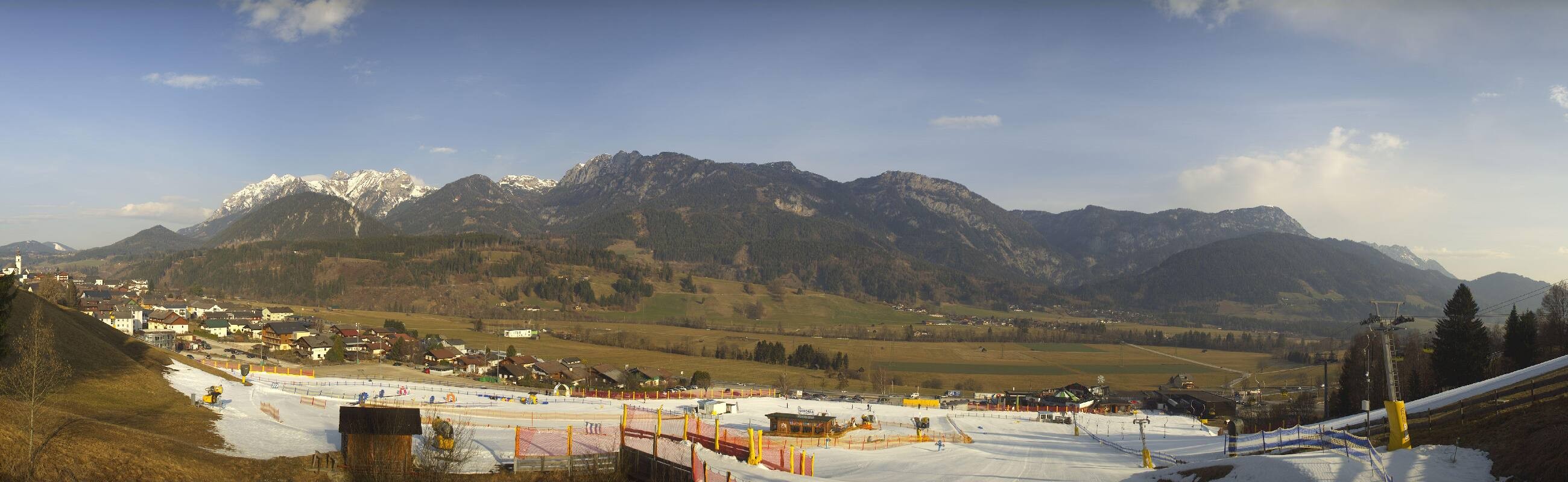 Archiv Foto Webcam Hauser Kaibling - Talstation 8er Gondelbahn