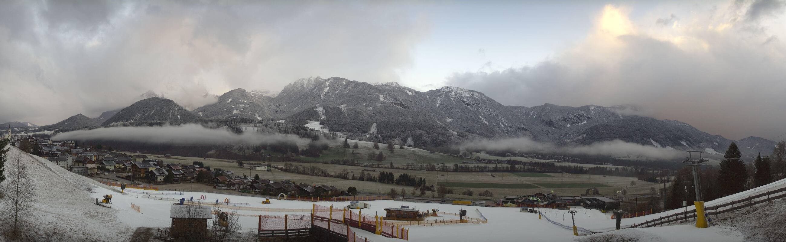 Archiv Foto Webcam Hauser Kaibling - Talstation 8er Gondelbahn