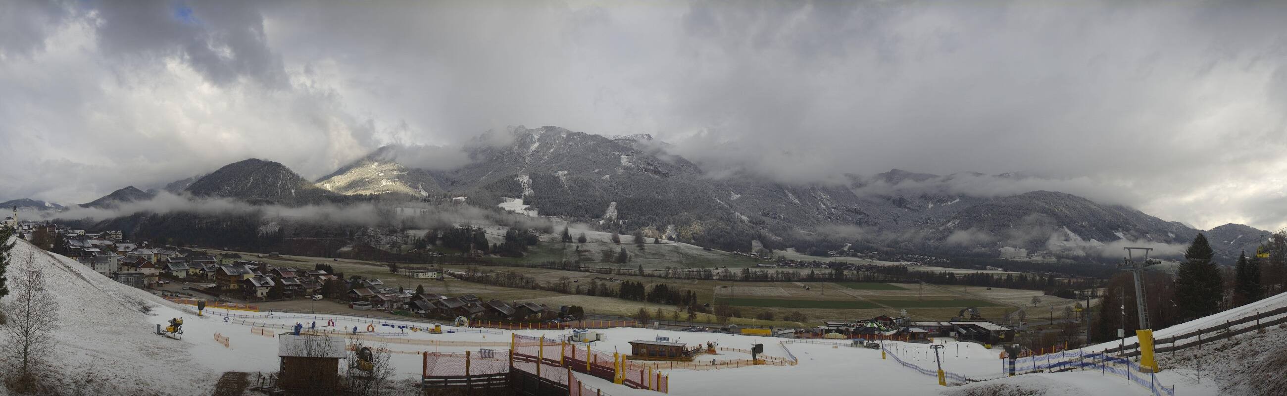 Archiv Foto Webcam Hauser Kaibling - Talstation 8er Gondelbahn