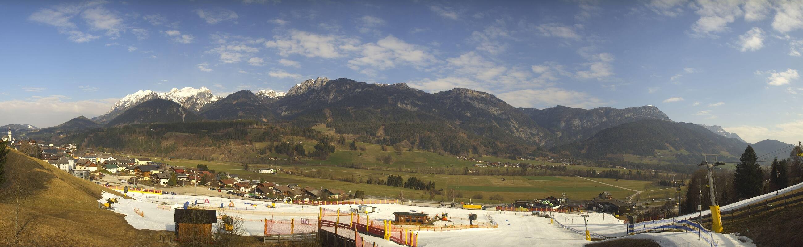 Archiv Foto Webcam Hauser Kaibling - Talstation 8er Gondelbahn