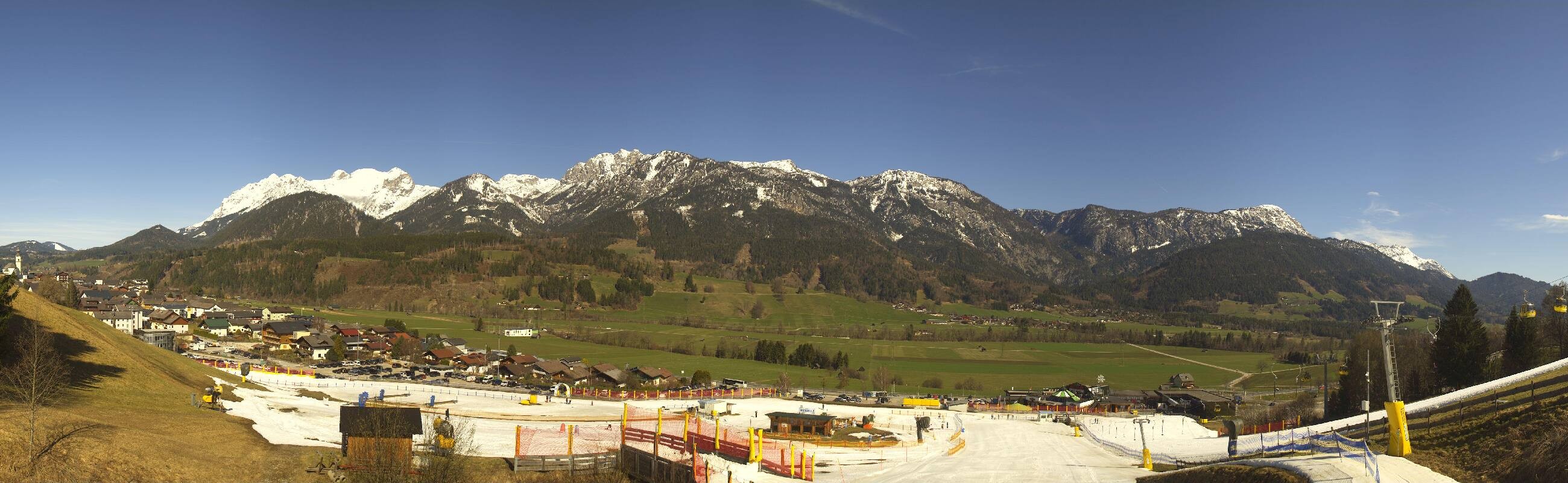 Archiv Foto Webcam Hauser Kaibling - Talstation 8er Gondelbahn