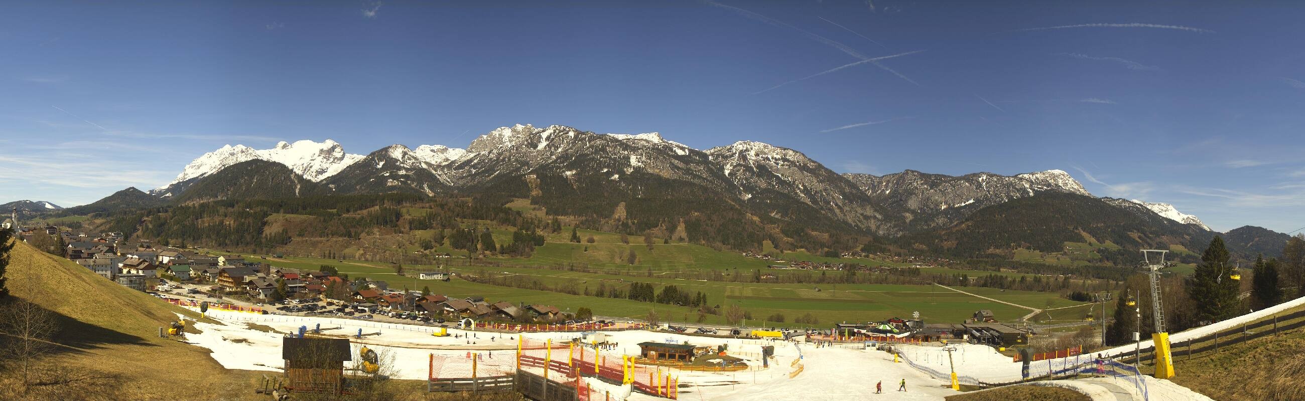 Archiv Foto Webcam Hauser Kaibling - Talstation 8er Gondelbahn