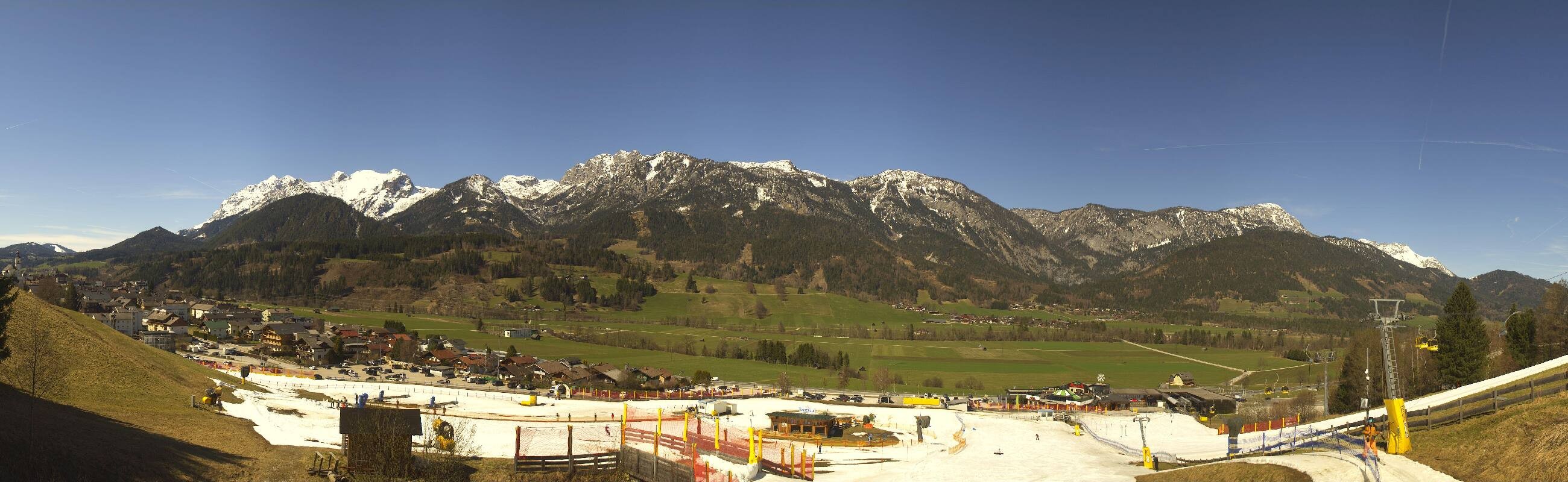 Archiv Foto Webcam Hauser Kaibling - Talstation 8er Gondelbahn