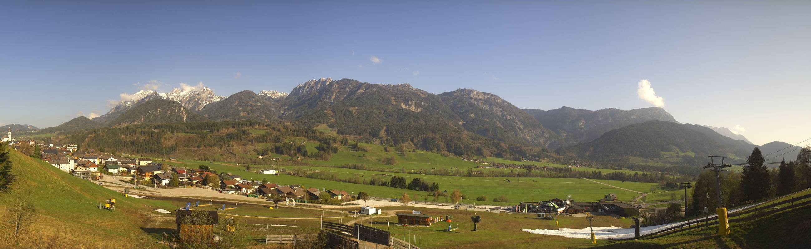 Archiv Foto Webcam Hauser Kaibling - Talstation 8er Gondelbahn