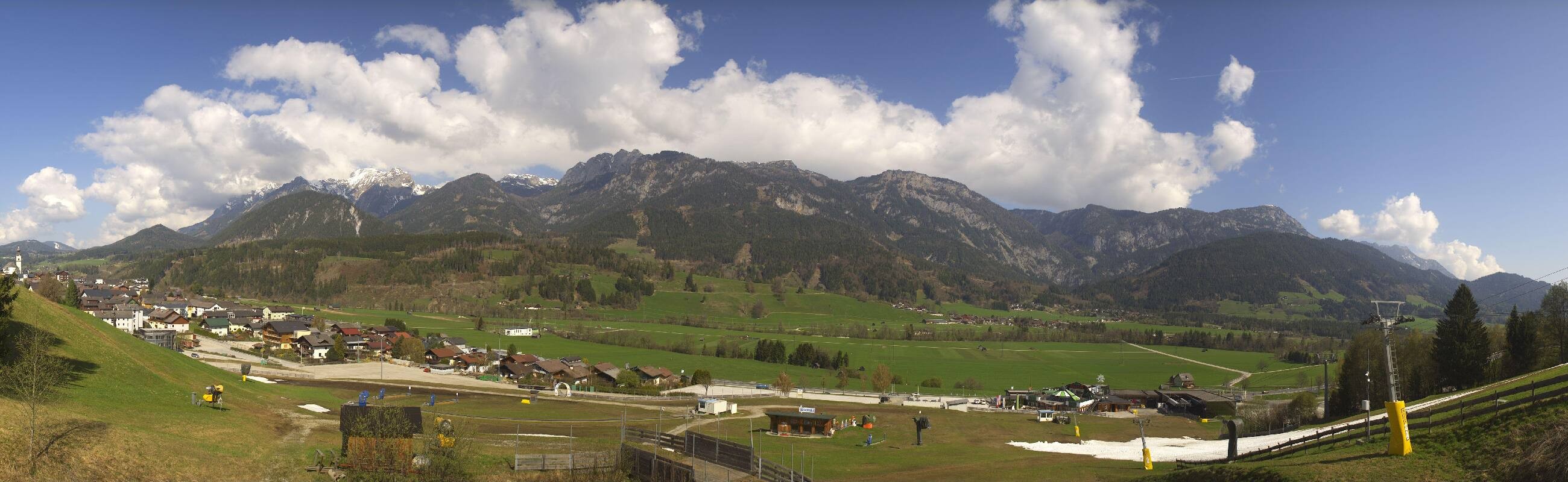 Archiv Foto Webcam Hauser Kaibling - Talstation 8er Gondelbahn