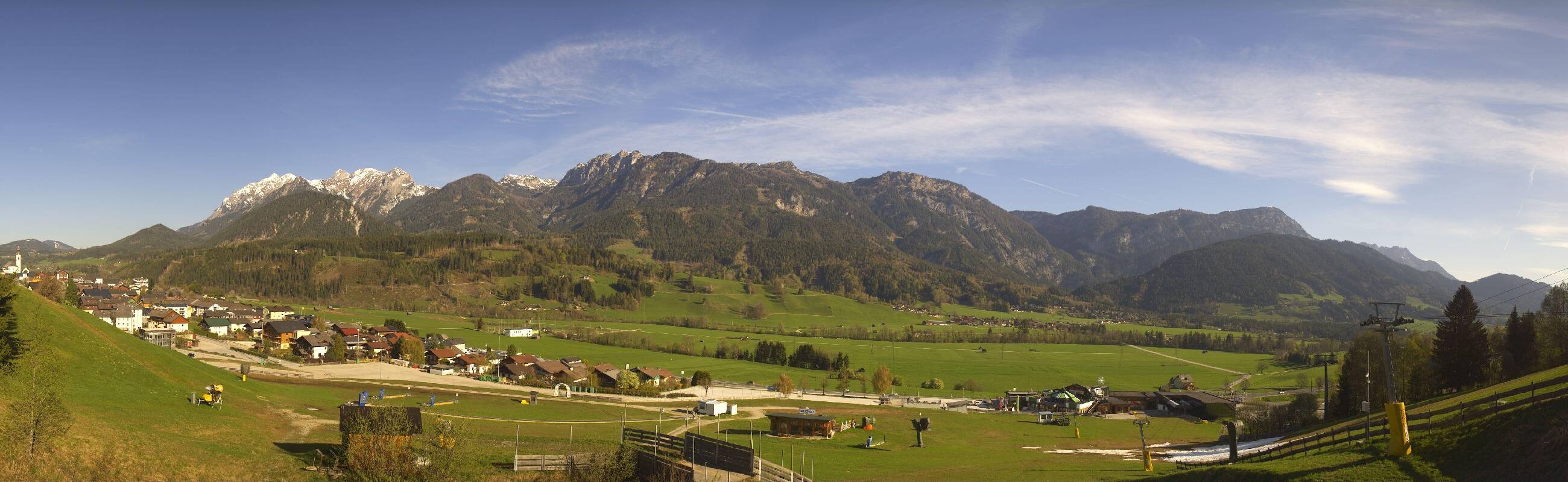 Archiv Foto Webcam Hauser Kaibling - Talstation 8er Gondelbahn