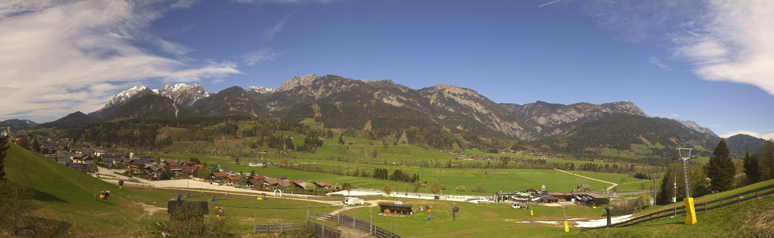 Archiv Foto Webcam Hauser Kaibling - Talstation 8er Gondelbahn