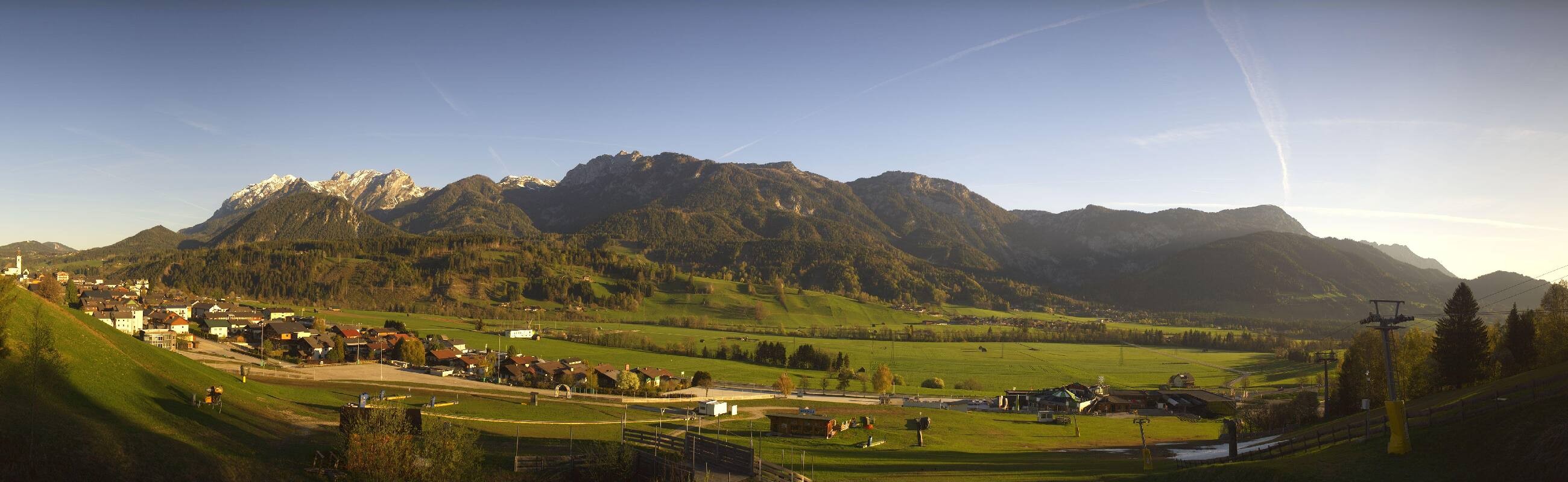 Archiv Foto Webcam Hauser Kaibling - Talstation 8er Gondelbahn