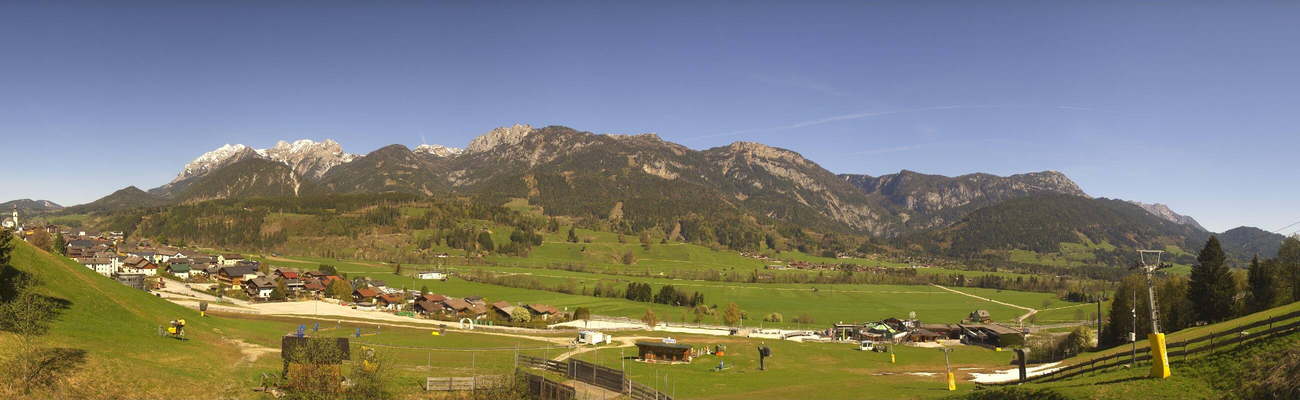 Archiv Foto Webcam Hauser Kaibling - Talstation 8er Gondelbahn