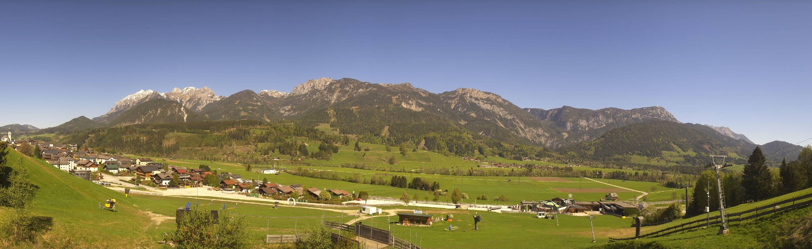 Archiv Foto Webcam Hauser Kaibling - Talstation 8er Gondelbahn