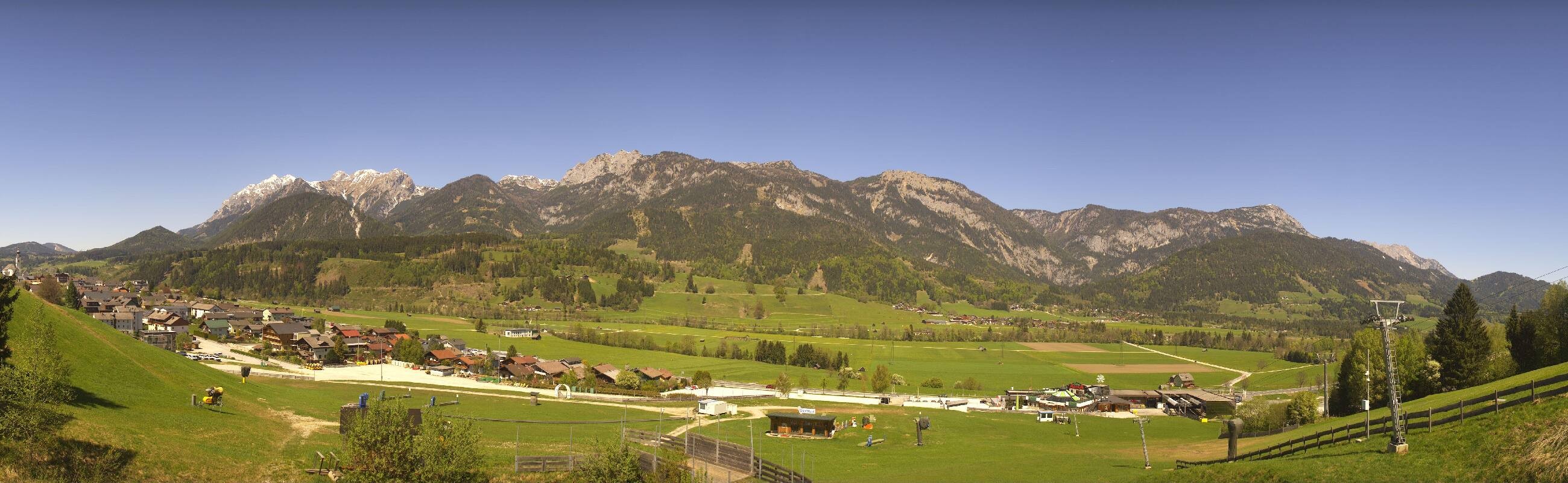 Archiv Foto Webcam Hauser Kaibling - Talstation 8er Gondelbahn