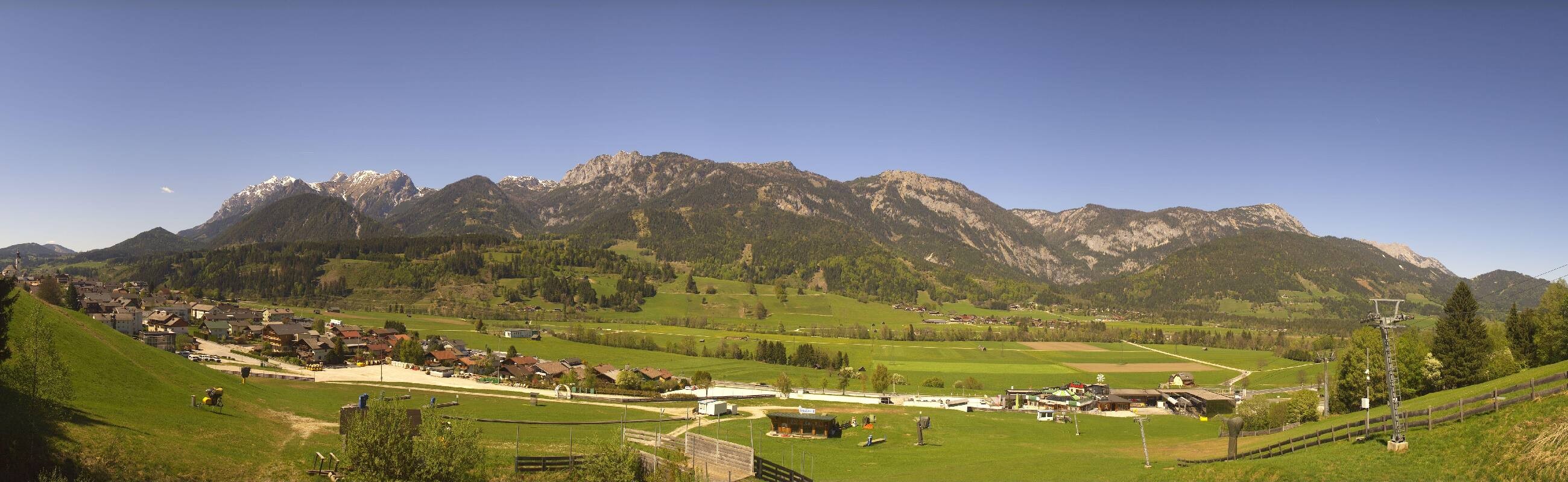 Archiv Foto Webcam Hauser Kaibling - Talstation 8er Gondelbahn