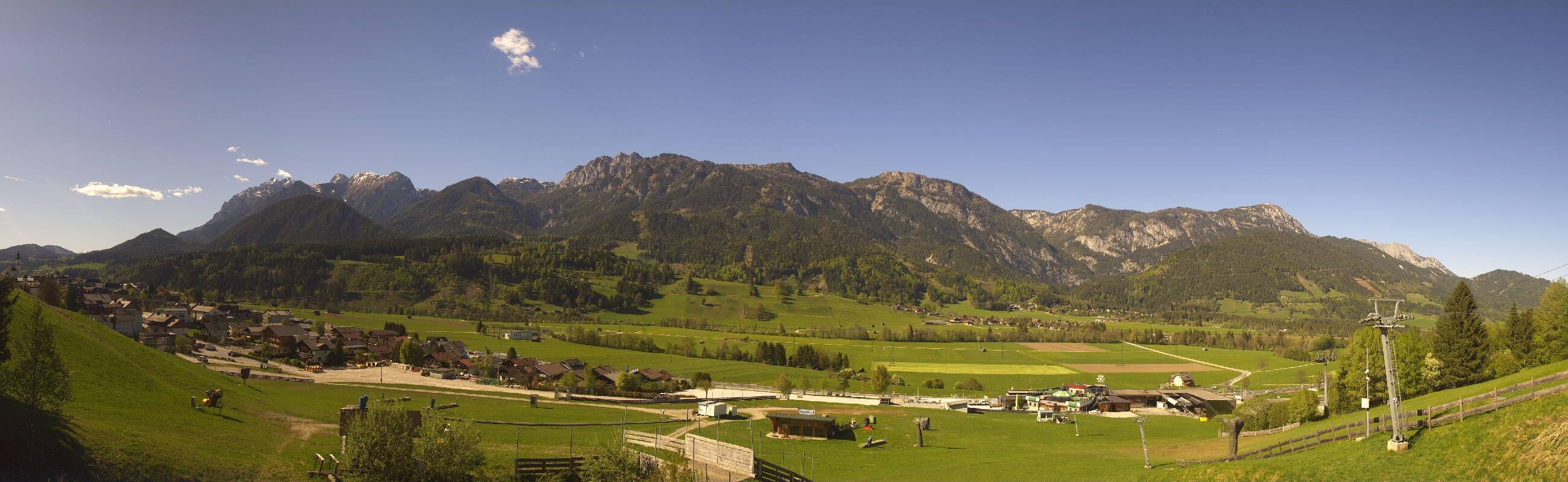 Archiv Foto Webcam Hauser Kaibling - Talstation 8er Gondelbahn