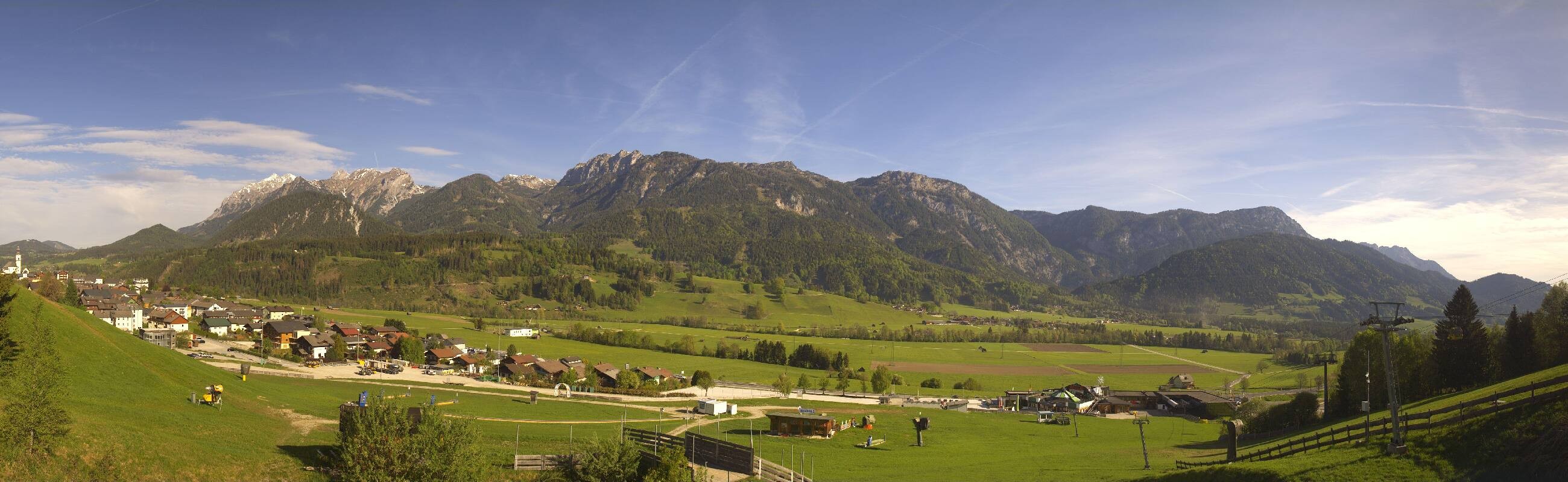 Archiv Foto Webcam Hauser Kaibling - Talstation 8er Gondelbahn