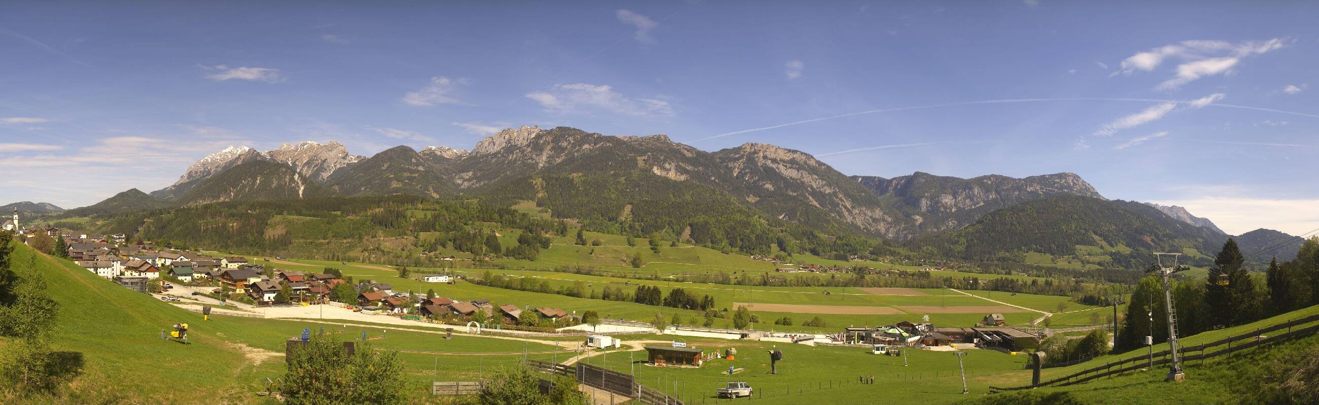 Archiv Foto Webcam Hauser Kaibling - Talstation 8er Gondelbahn