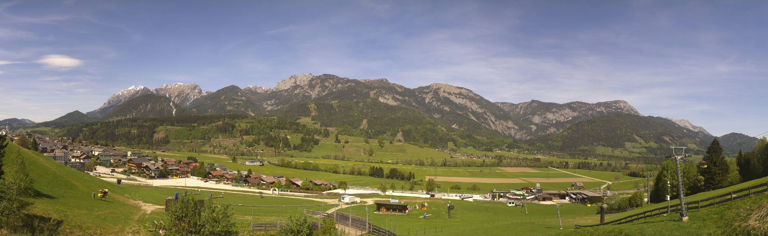 Archiv Foto Webcam Hauser Kaibling - Talstation 8er Gondelbahn