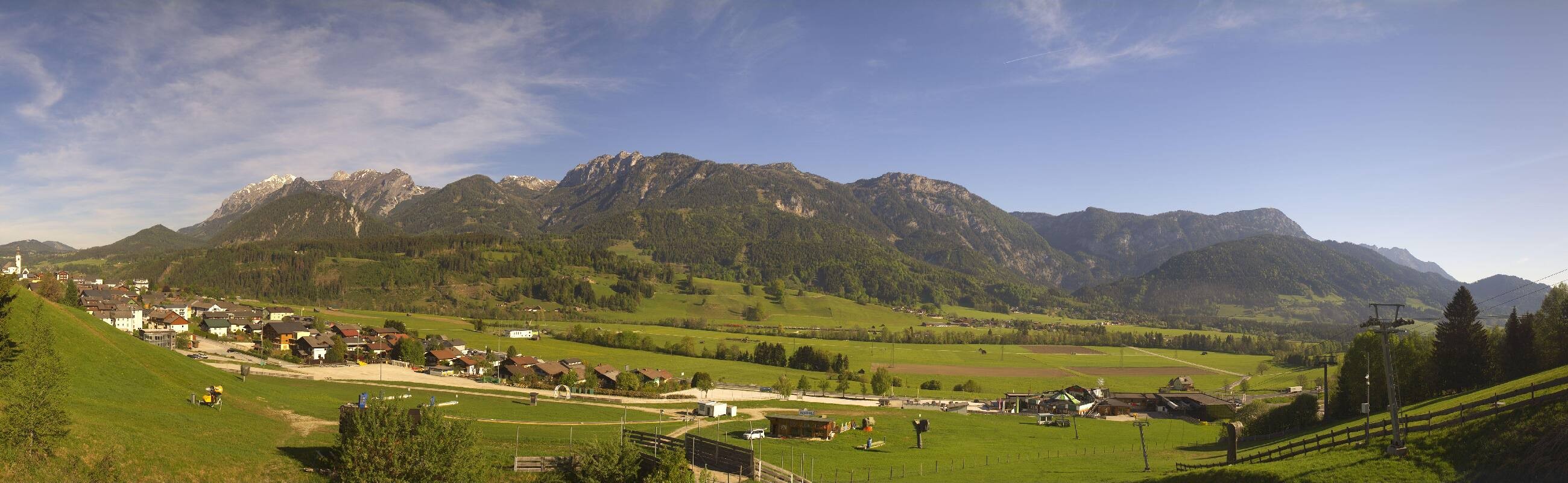Archiv Foto Webcam Hauser Kaibling - Talstation 8er Gondelbahn
