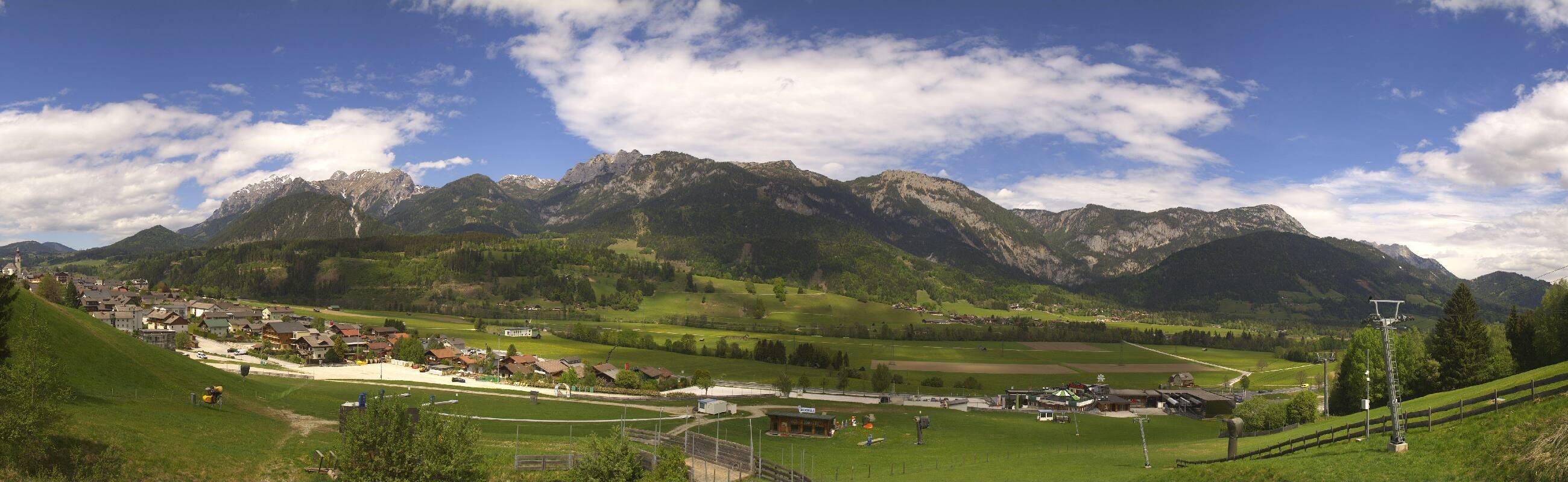 Archiv Foto Webcam Hauser Kaibling - Talstation 8er Gondelbahn