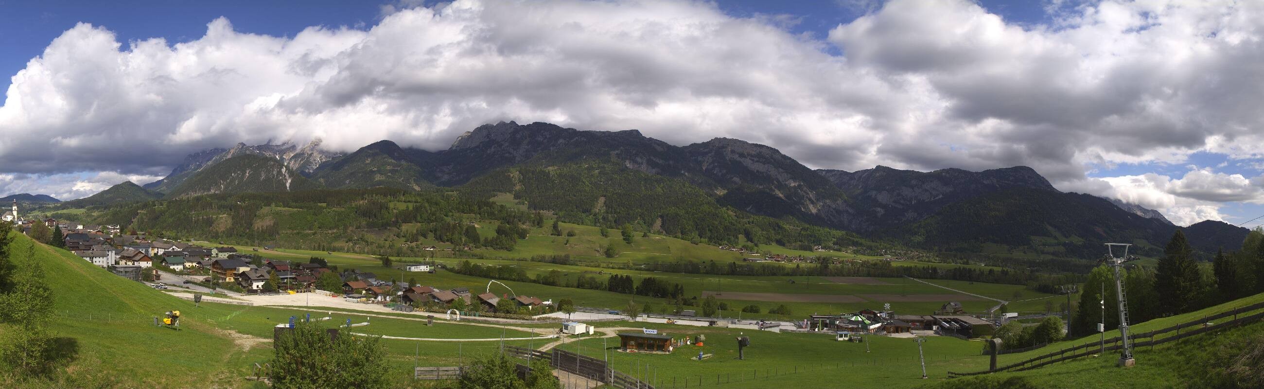 Archiv Foto Webcam Hauser Kaibling - Talstation 8er Gondelbahn