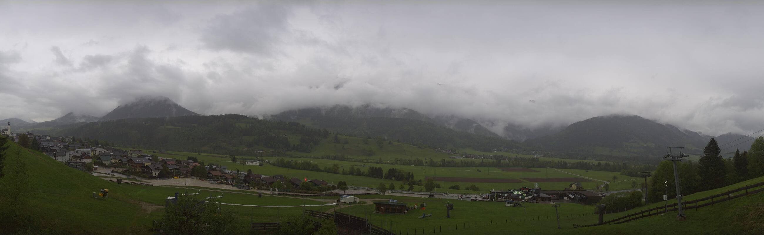Archiv Foto Webcam Hauser Kaibling - Talstation 8er Gondelbahn