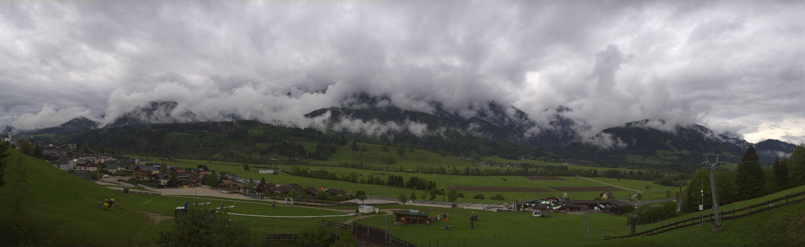 Archiv Foto Webcam Hauser Kaibling - Talstation 8er Gondelbahn