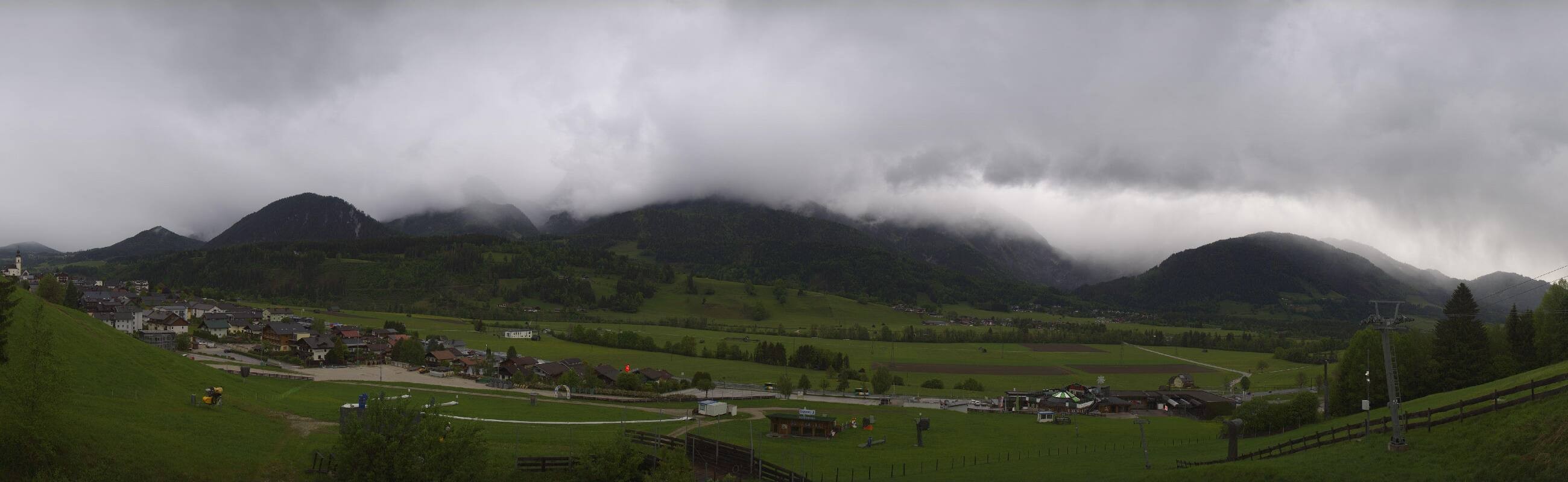 Archiv Foto Webcam Hauser Kaibling - Talstation 8er Gondelbahn