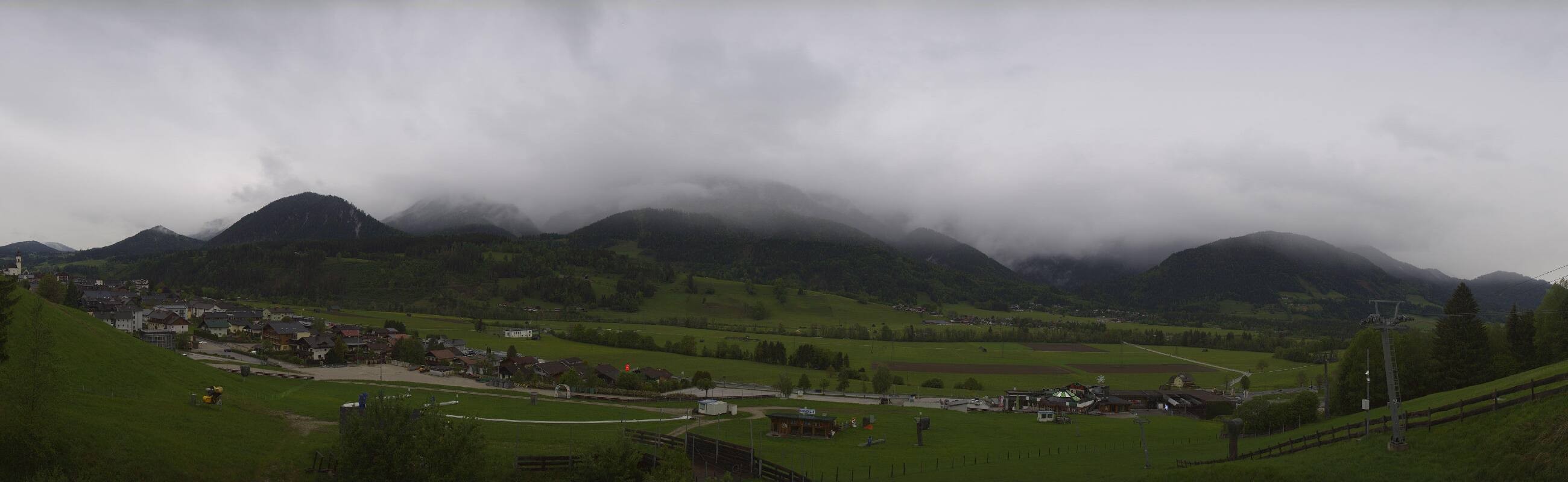 Archiv Foto Webcam Hauser Kaibling - Talstation 8er Gondelbahn