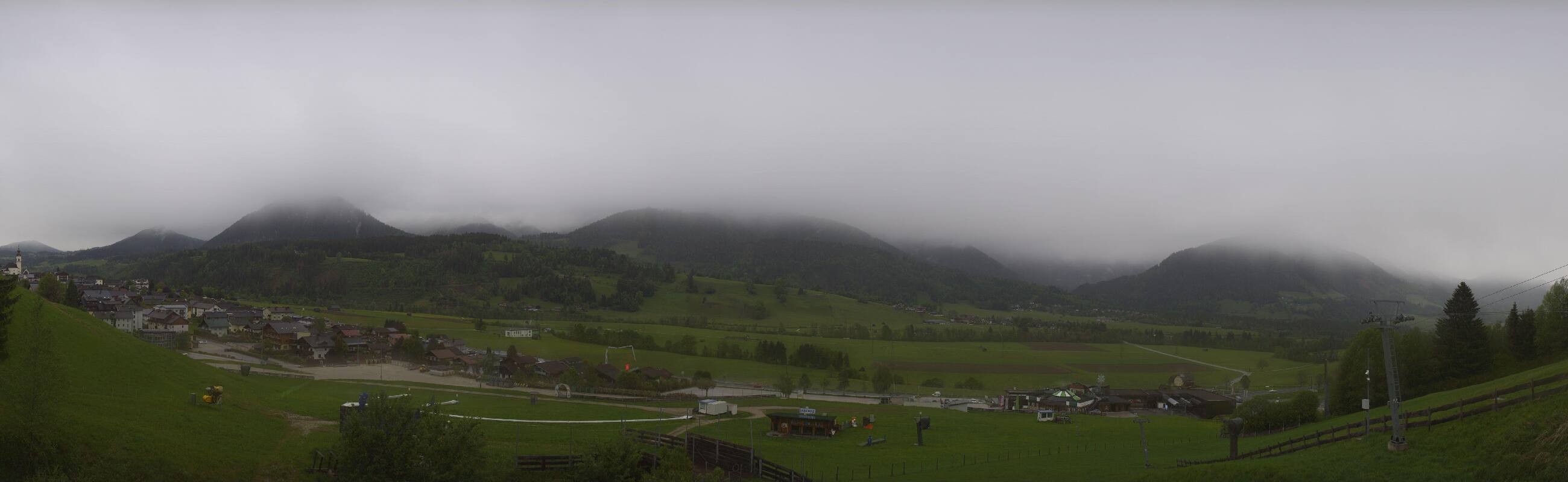 Archiv Foto Webcam Hauser Kaibling - Talstation 8er Gondelbahn
