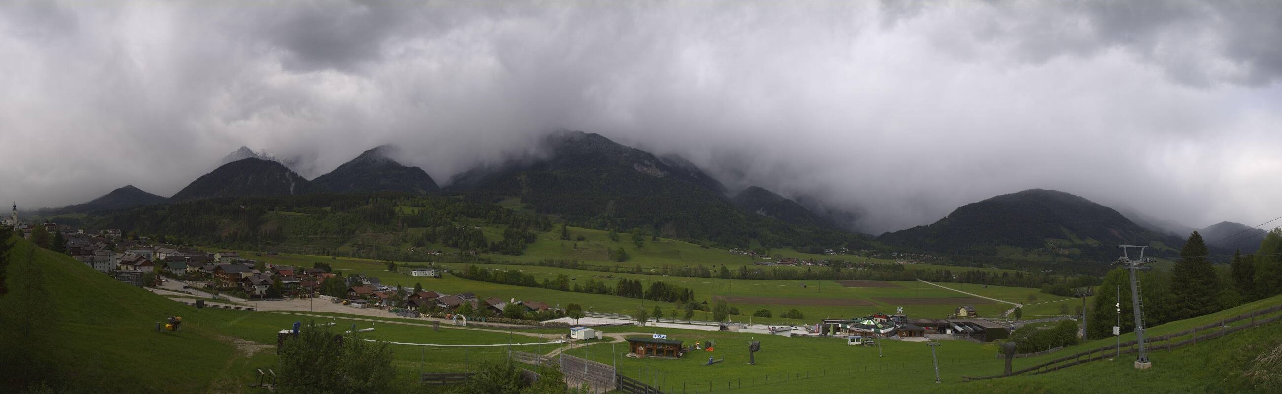 Archiv Foto Webcam Hauser Kaibling - Talstation 8er Gondelbahn