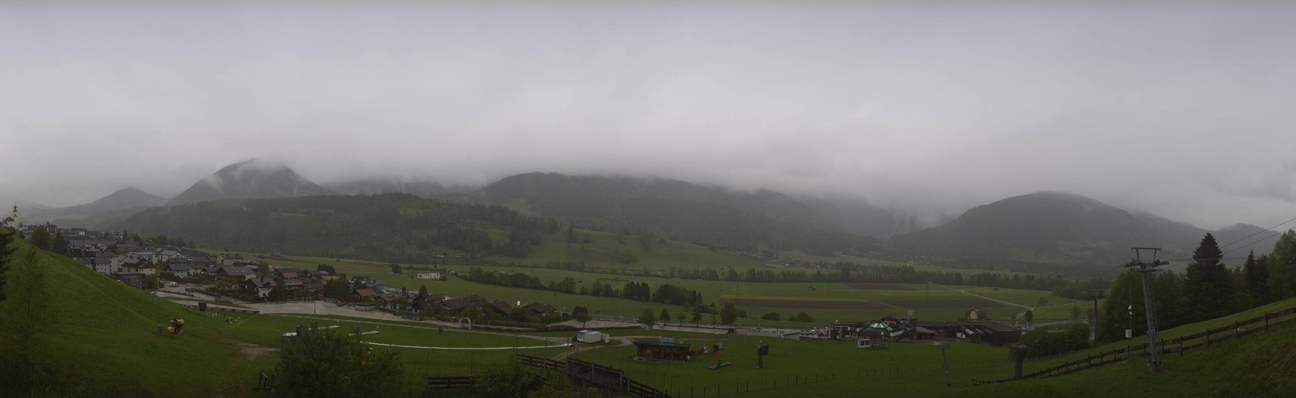 Archiv Foto Webcam Hauser Kaibling - Talstation 8er Gondelbahn