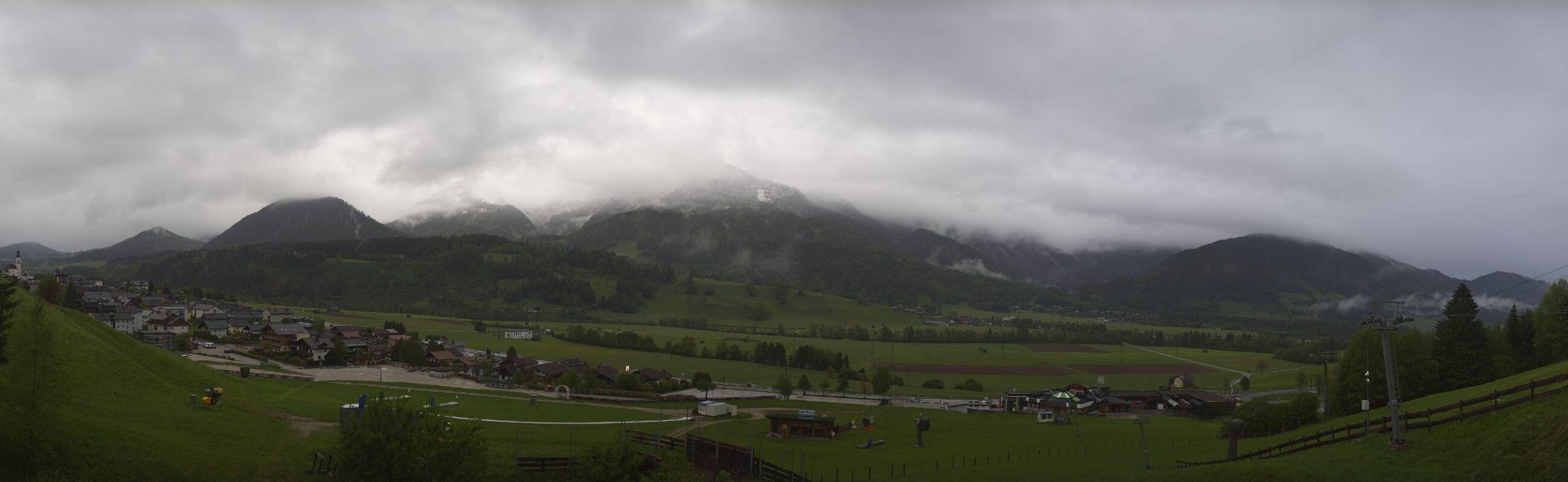 Archiv Foto Webcam Hauser Kaibling - Talstation 8er Gondelbahn