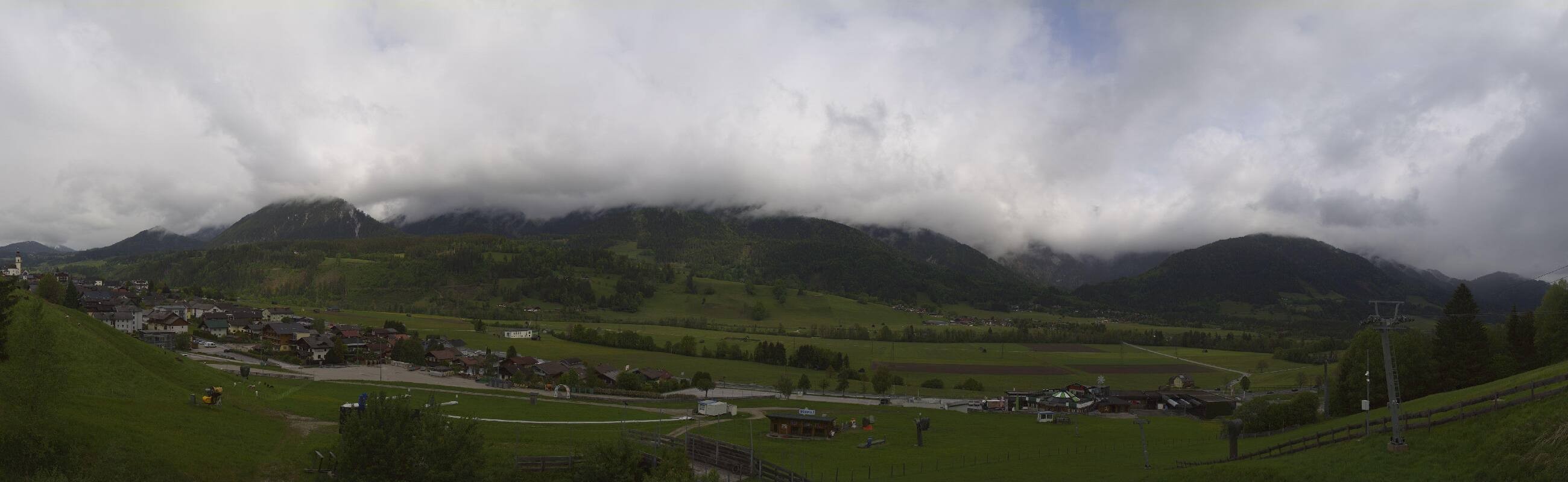 Archiv Foto Webcam Hauser Kaibling - Talstation 8er Gondelbahn