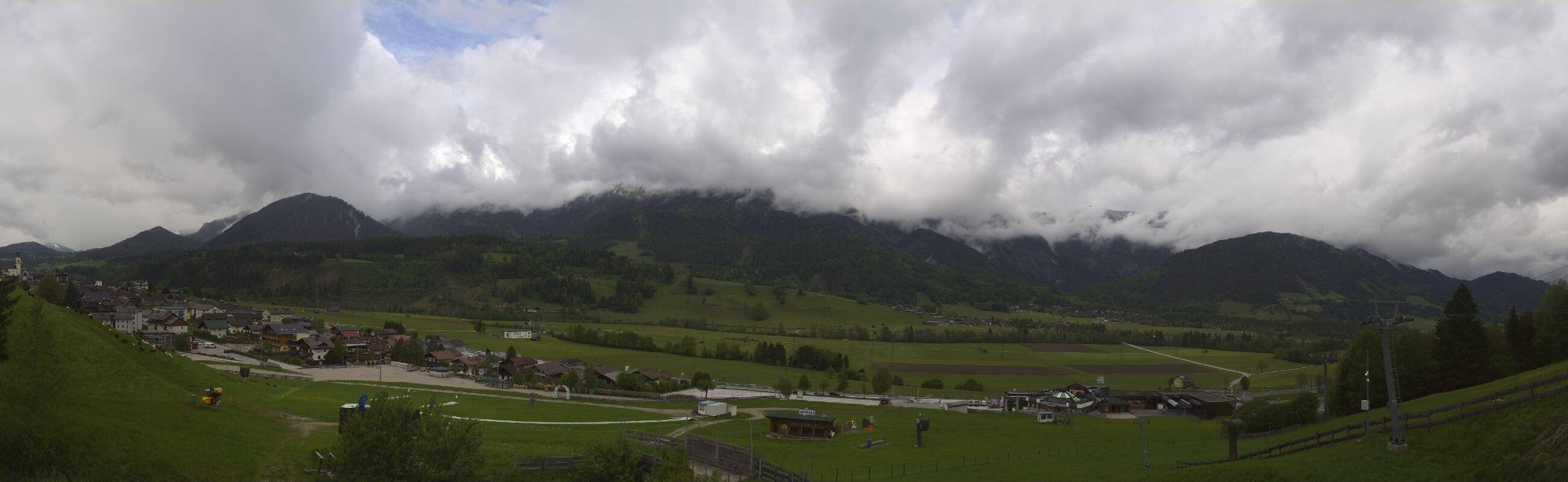 Archiv Foto Webcam Hauser Kaibling - Talstation 8er Gondelbahn
