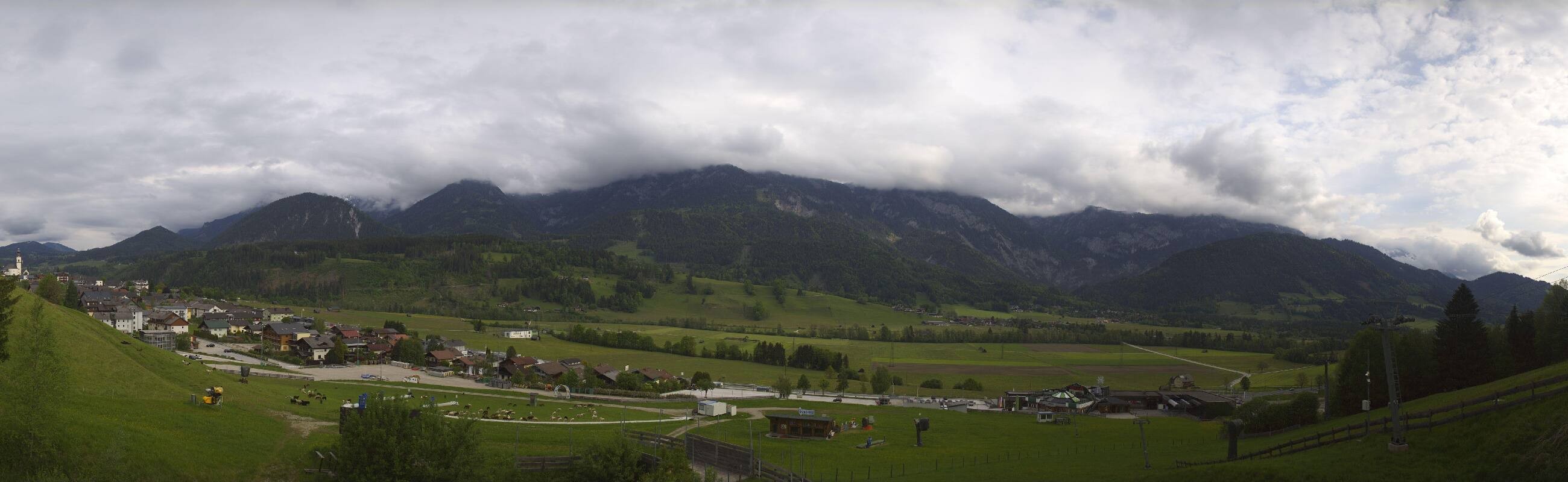 Archiv Foto Webcam Hauser Kaibling - Talstation 8er Gondelbahn