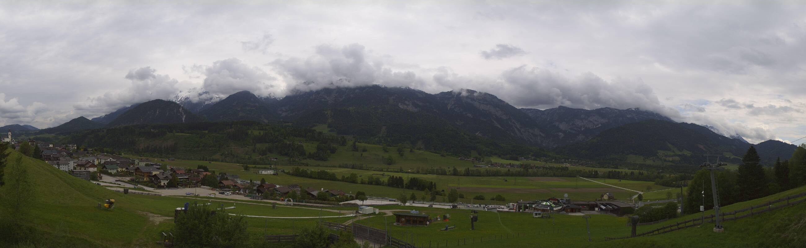 Archiv Foto Webcam Hauser Kaibling - Talstation 8er Gondelbahn
