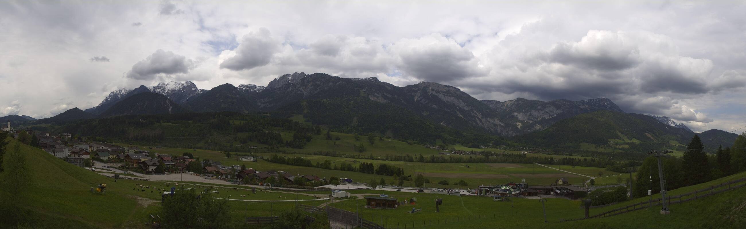 Archiv Foto Webcam Hauser Kaibling - Talstation 8er Gondelbahn