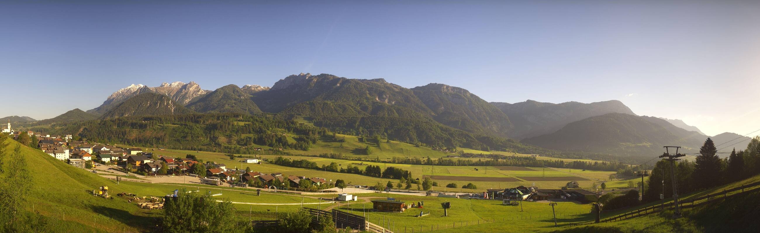 Archiv Foto Webcam Hauser Kaibling - Talstation 8er Gondelbahn