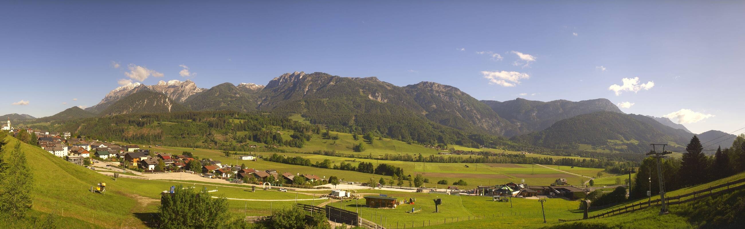Archiv Foto Webcam Hauser Kaibling - Talstation 8er Gondelbahn