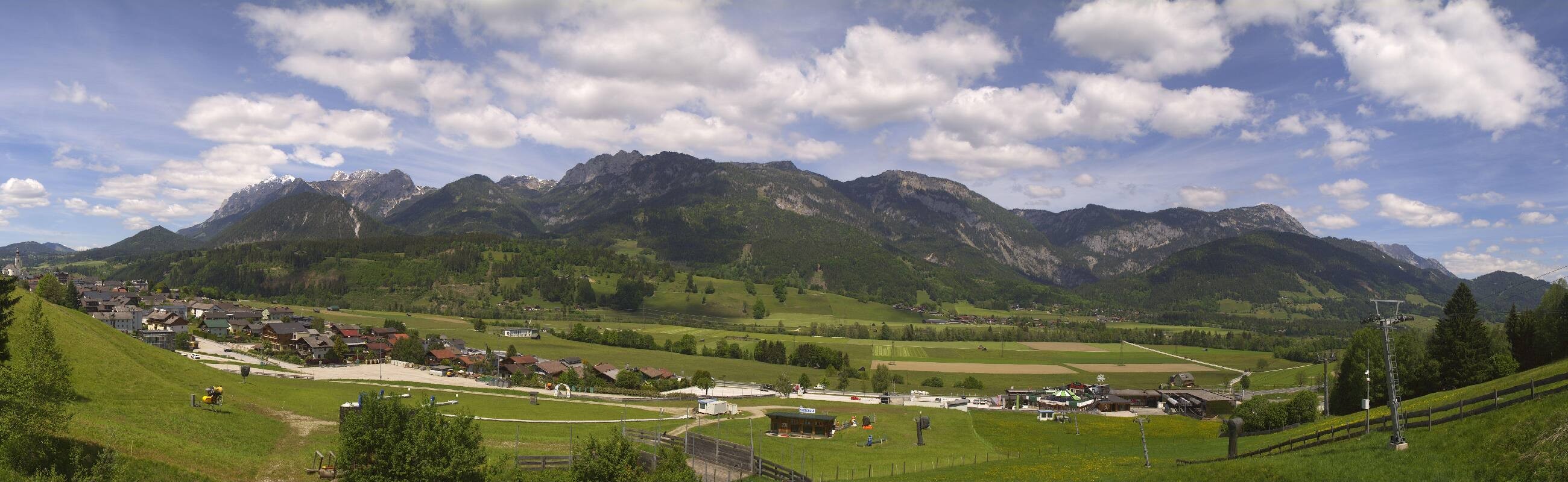 Archiv Foto Webcam Hauser Kaibling - Talstation 8er Gondelbahn
