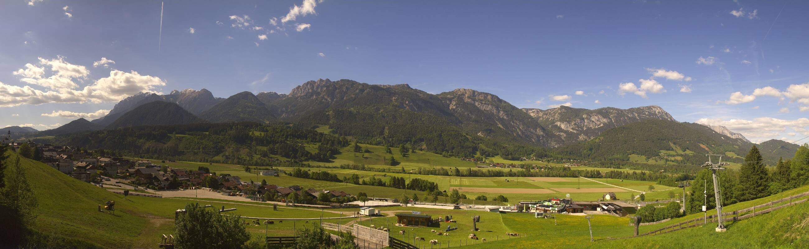Archiv Foto Webcam Hauser Kaibling - Talstation 8er Gondelbahn