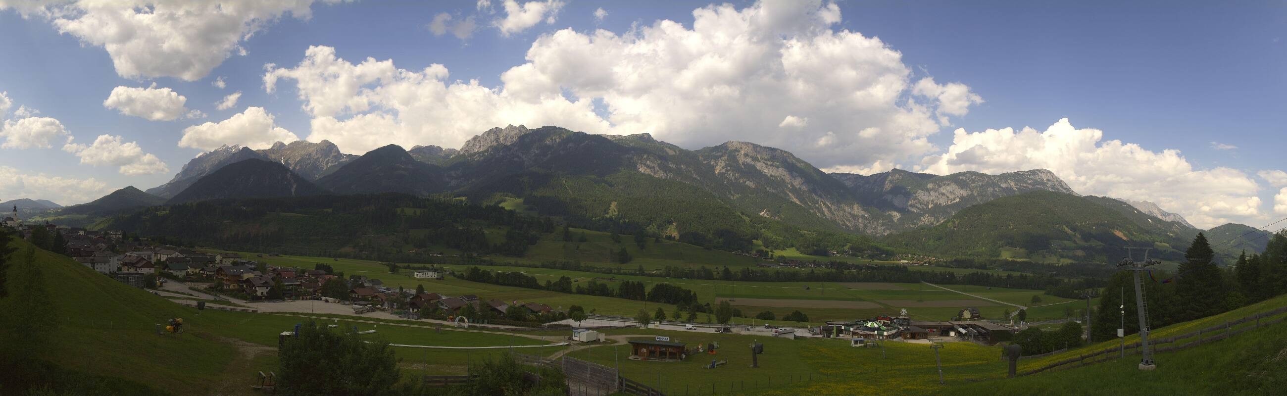 Archiv Foto Webcam Hauser Kaibling - Talstation 8er Gondelbahn