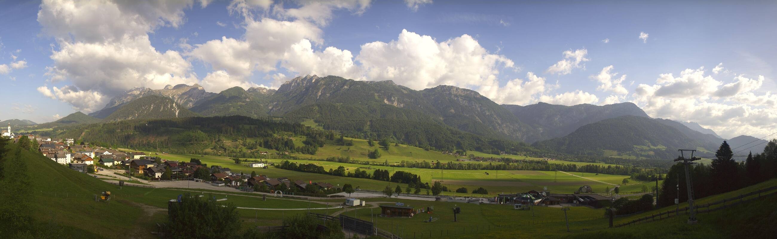 Archiv Foto Webcam Hauser Kaibling - Talstation 8er Gondelbahn