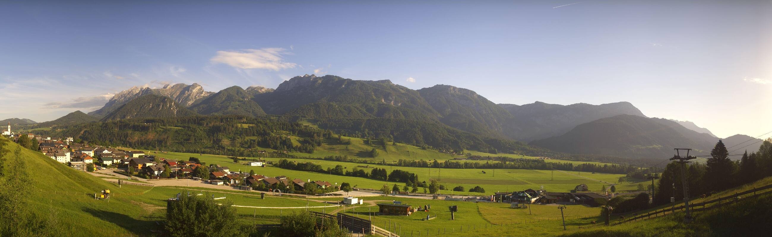 Archiv Foto Webcam Hauser Kaibling - Talstation 8er Gondelbahn