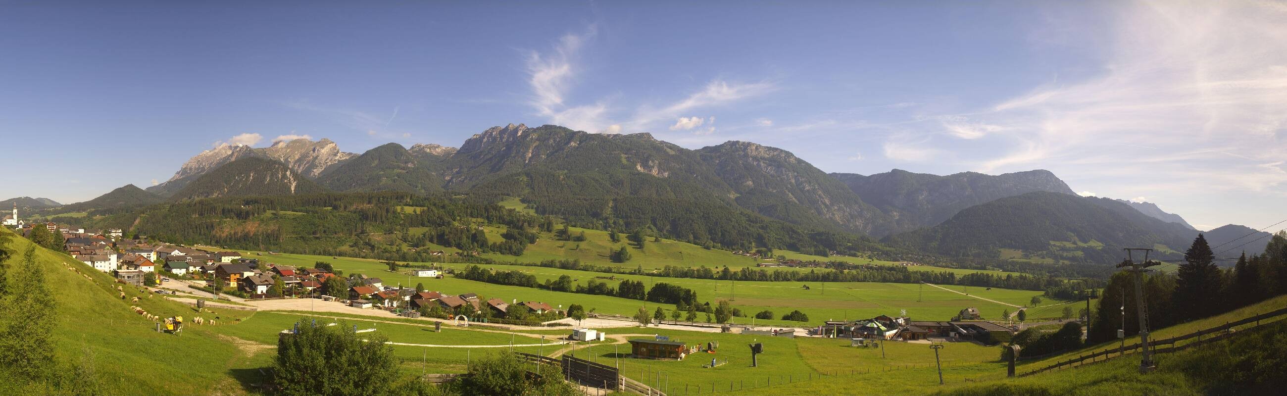 Archiv Foto Webcam Hauser Kaibling - Talstation 8er Gondelbahn
