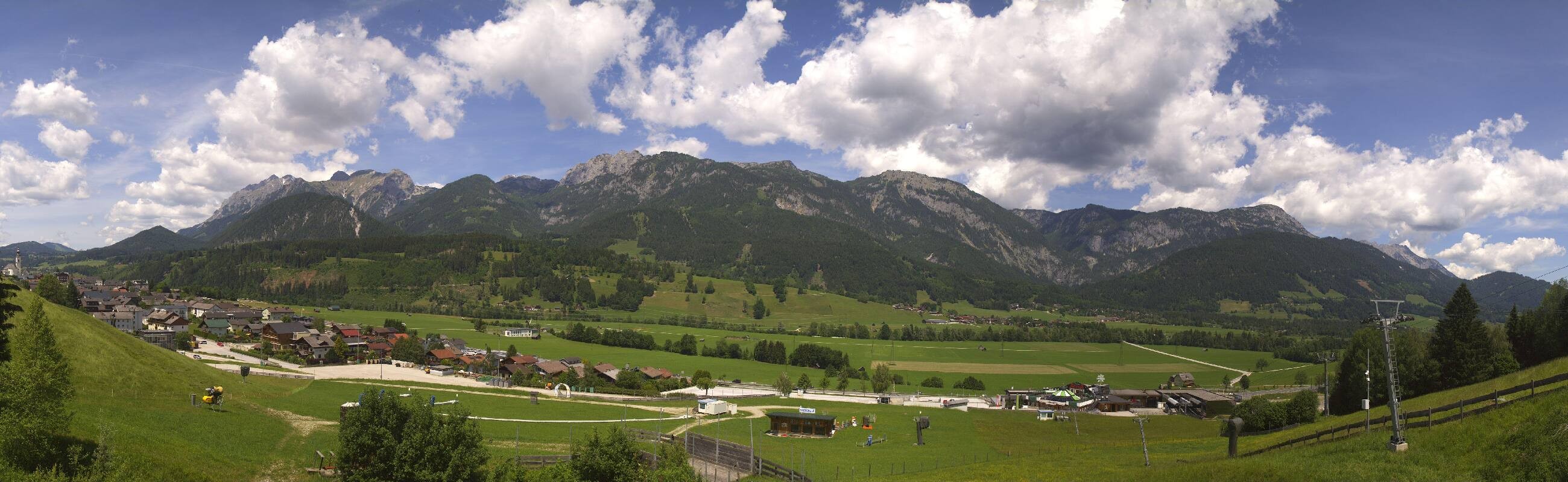 Archiv Foto Webcam Hauser Kaibling - Talstation 8er Gondelbahn