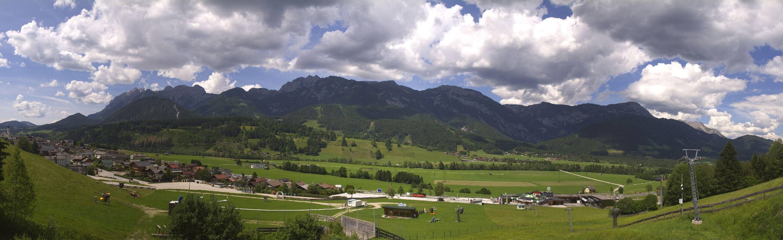 Archiv Foto Webcam Hauser Kaibling - Talstation 8er Gondelbahn