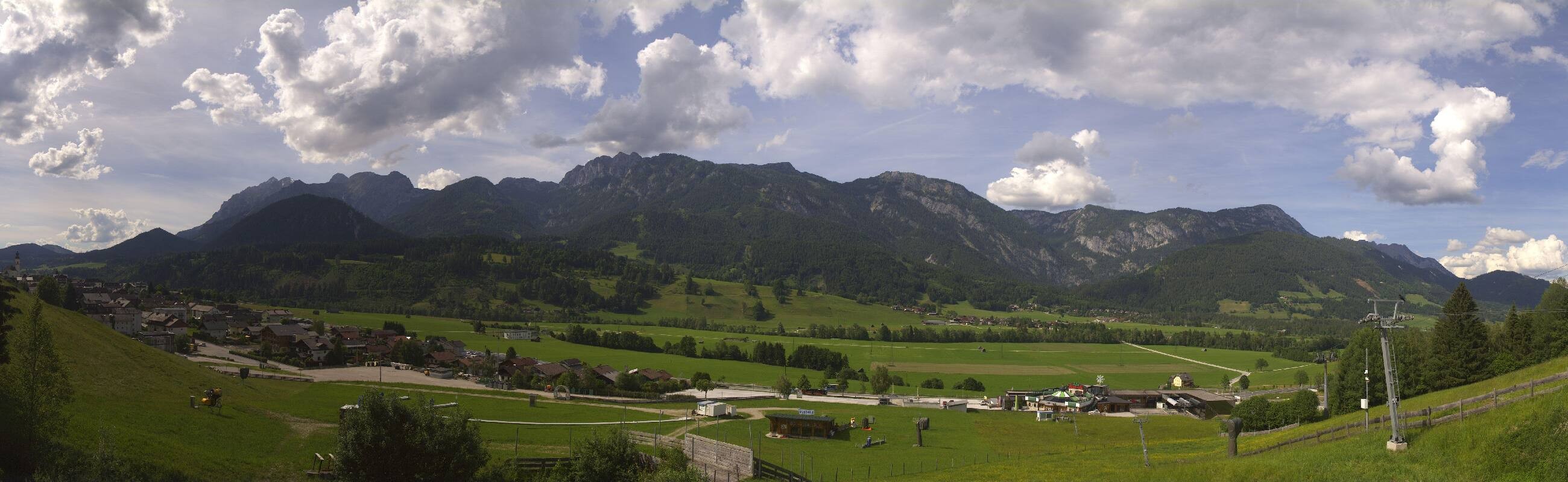 Archiv Foto Webcam Hauser Kaibling - Talstation 8er Gondelbahn