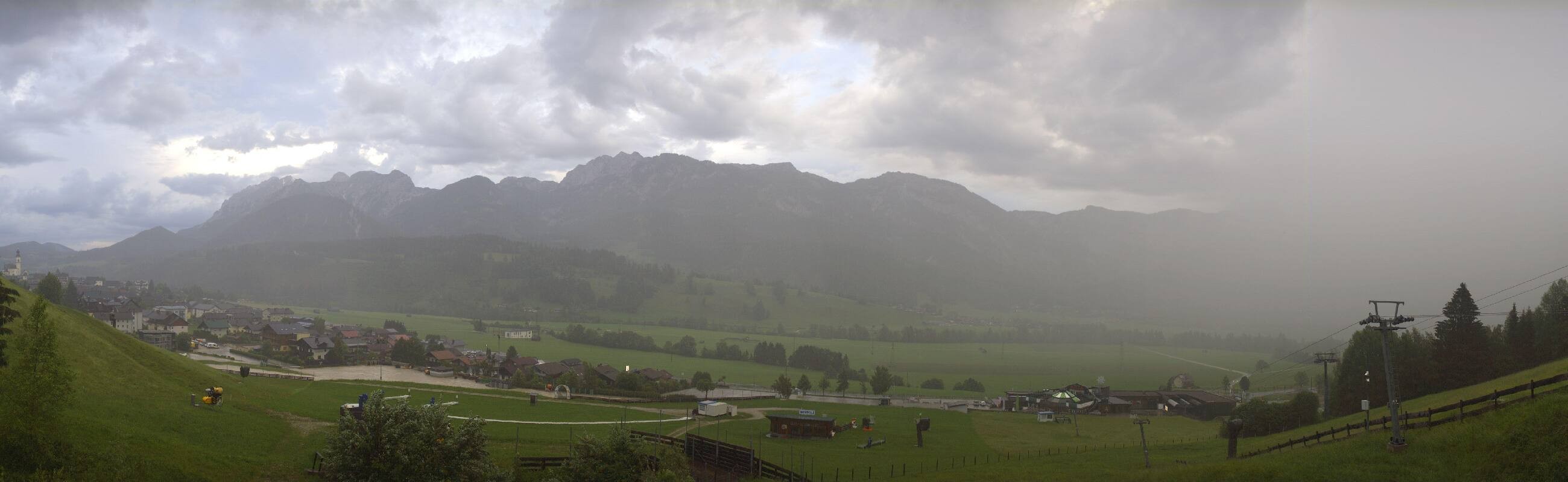 Archiv Foto Webcam Hauser Kaibling - Talstation 8er Gondelbahn