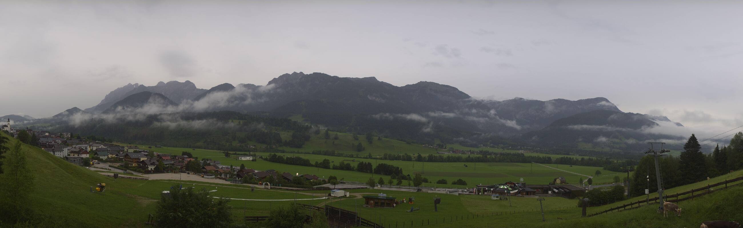 Archiv Foto Webcam Hauser Kaibling - Talstation 8er Gondelbahn